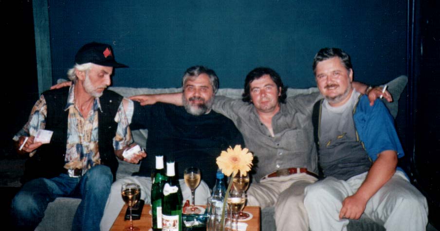 Timisoara 1999. From left to right: Constantin Cosmiuc, Liviu Parvan, Sergiu Nicola and Dorin Davideanu