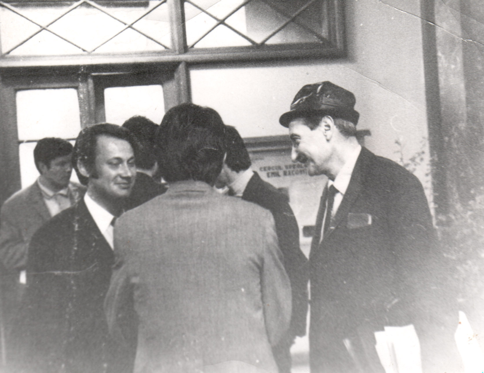 Bucharest, April 1972. Adrian Rogoz (right) enjoying a conversation with Marcel Luca (left) and Doru Treta (center)